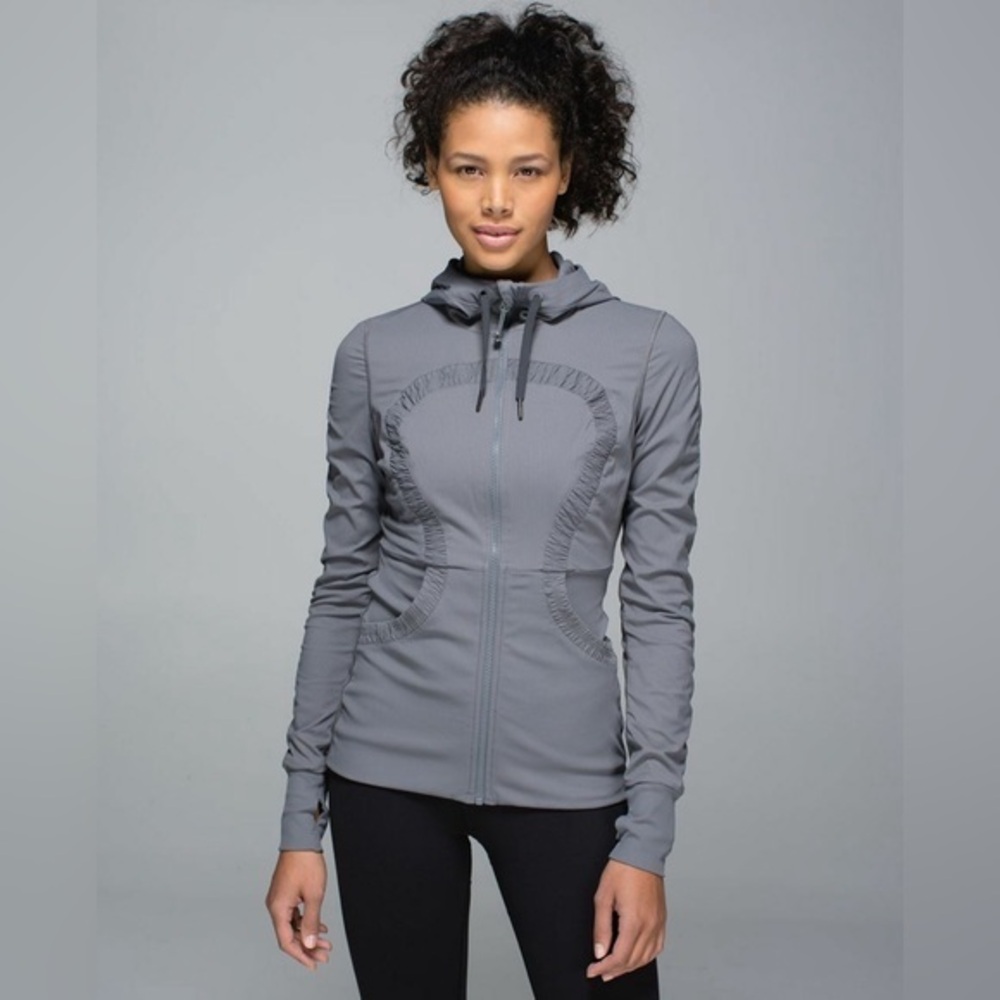 Lululemon Reversible Dance Studio Track Active Jacket EUC 10